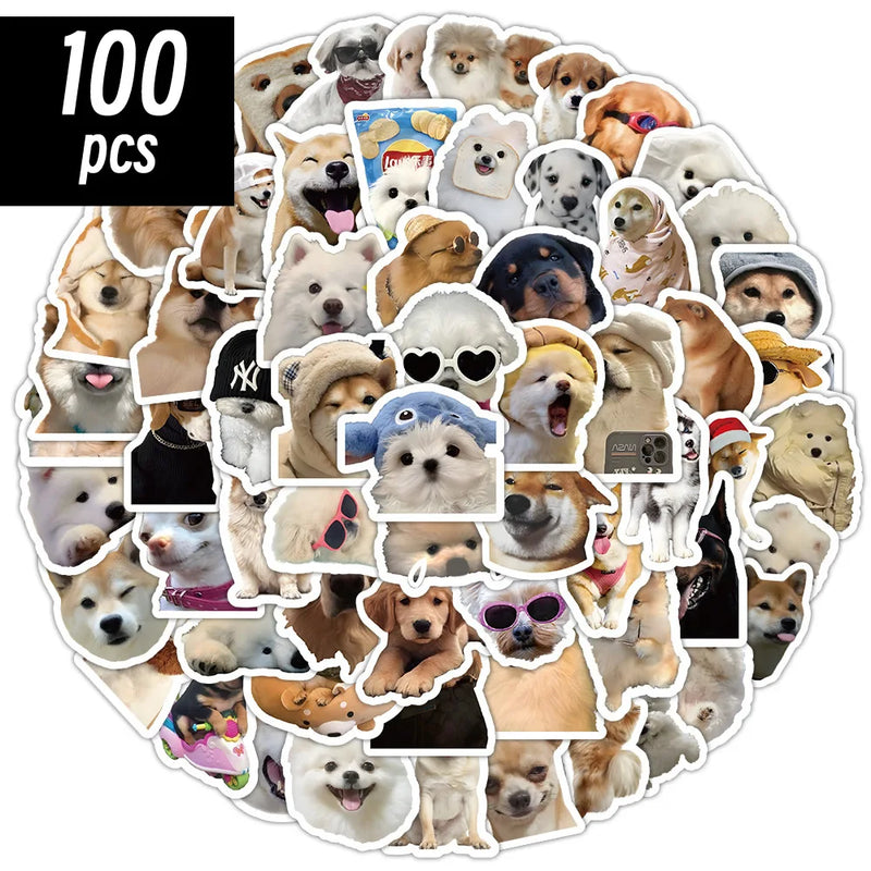 VANAIA Hunde Sticker – Lustige Motive für Hundefans